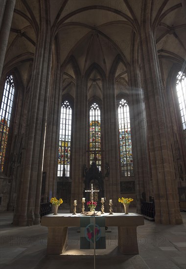 Altar room of the Gothic Sebaldus Church