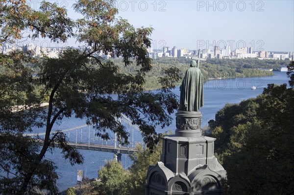Statue of Vladimir the Saint over the Dnieper