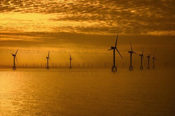 Wind turbines of the Thorntonbank wind farm