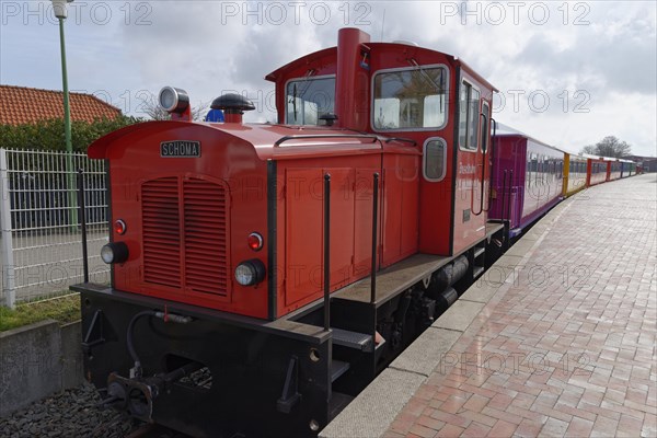 Island railway at Langeoog station