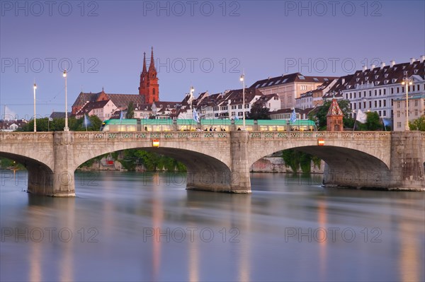 View of the Old Town with the Cathedral of Basel