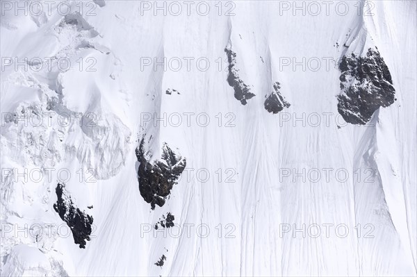 Aerial view over the central Tian Shan Mountains