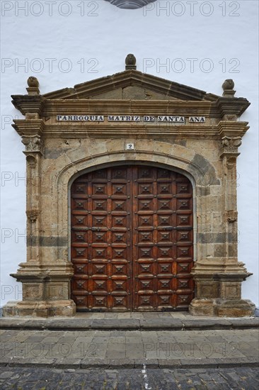 Entrance gate to the church Matriz de Santa Ana