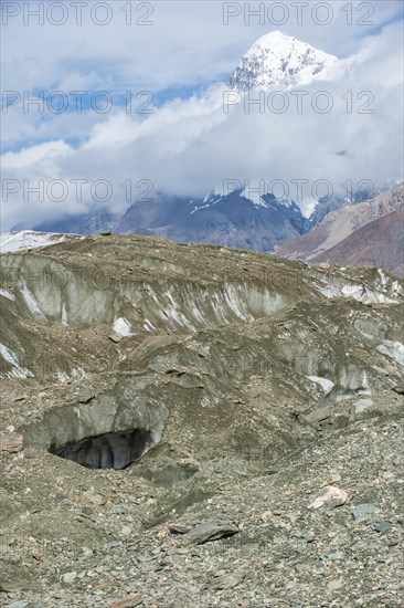 Engilchek Glacier and Khan Tengri Mountain