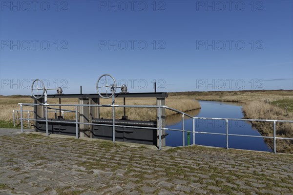 Lock gate on canal