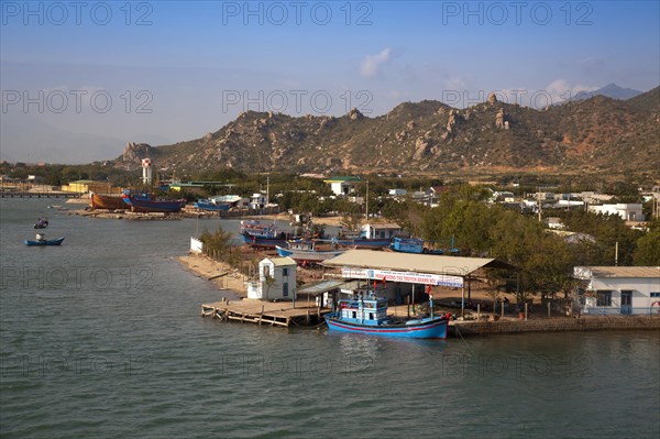 Fishing boats in the harbour of Phan Rang