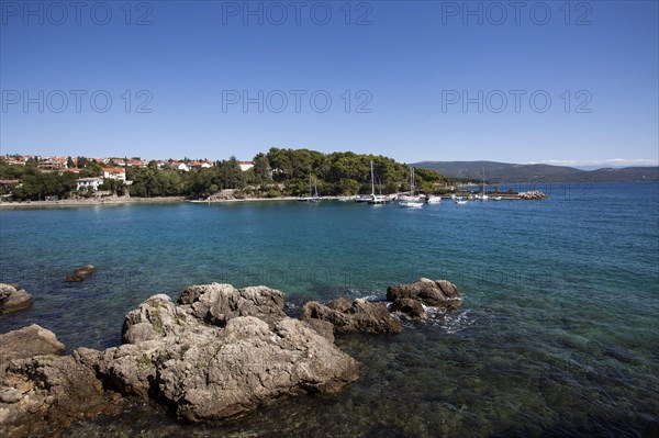 Bay in front of the town of krk
