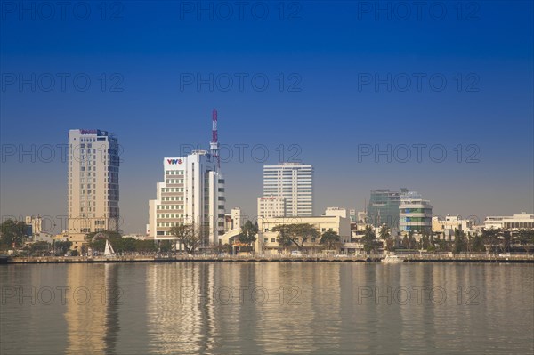 View over Han River to Da Nang City Center