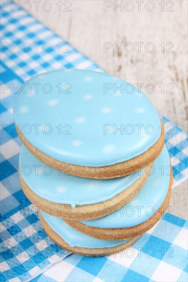 Easter egg shaped biscuits