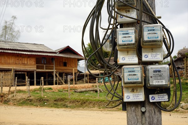 Electricity meter of Ban Haihin village