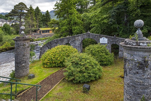 Innis Bhuidhe Island and the Clan MacNab Burial Ground in the River Dochart at Killin