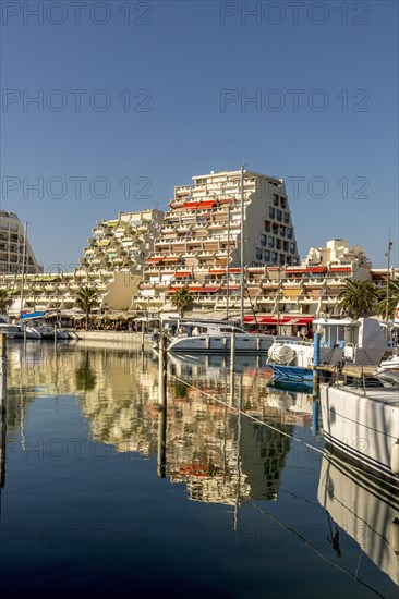 The marina of the seaside resort of La Grande Motte