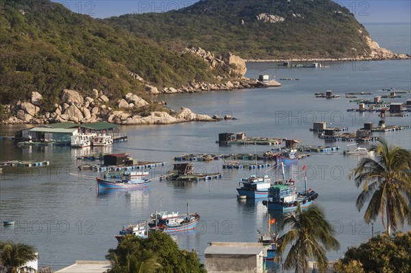 Fishing boats in Vinh Hy Bay