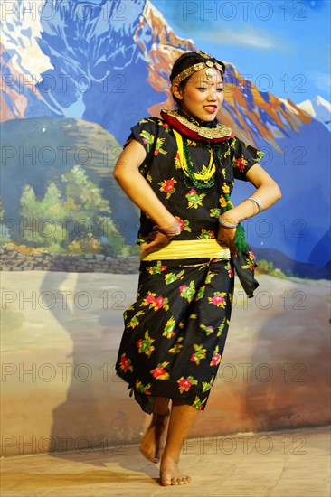 Traditional Tibetan dance performed by a folkloric group