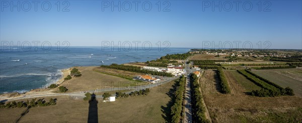 View on the coast near the Chassiron Lighthouse