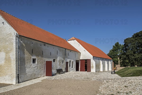 Courtyard with barns of the Chateau d'Hougoumont