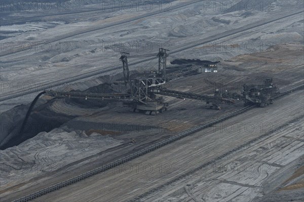 Brown coal diggers in the opencast mining Hambach