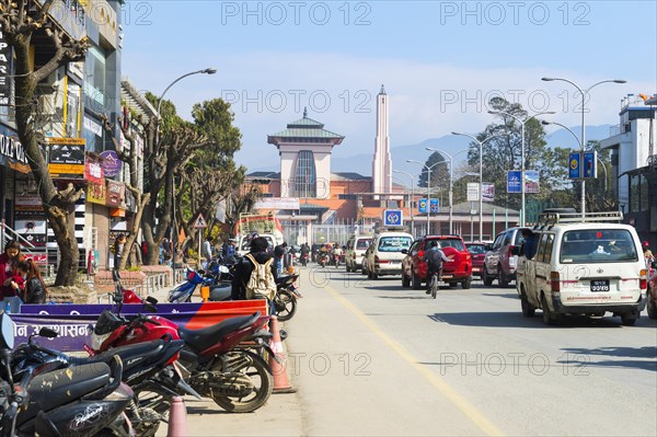 Durbar Marg Avenue and Narayanhiti Palace or New Royal Palace