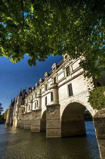 Chenonceau castle spanning the River Cher