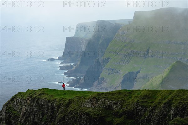 A person standing in the distance off the Beinisforo coast