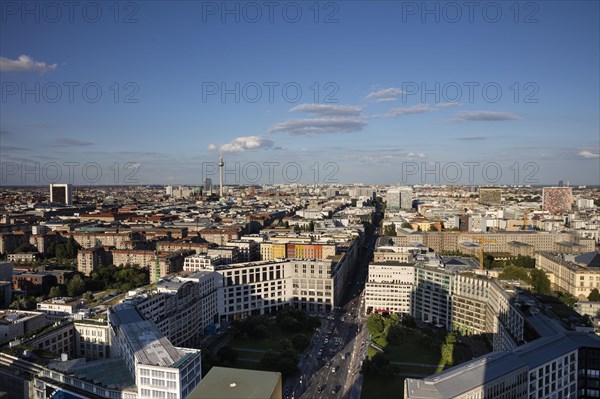 View in east direction from Kollhoff Tower