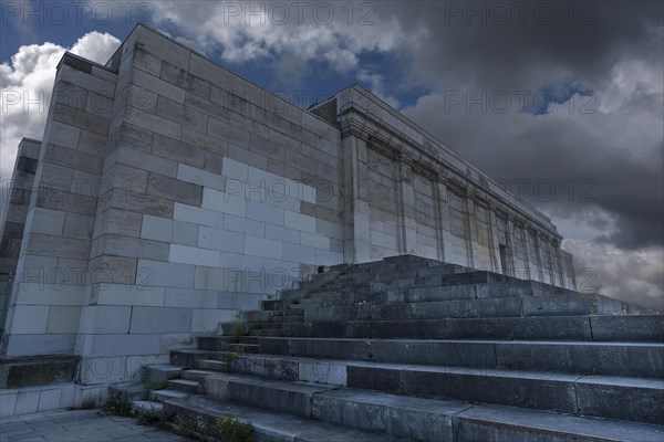 Main grandstand from the Zepelinfeld on the former Nazi Party Rally Grounds