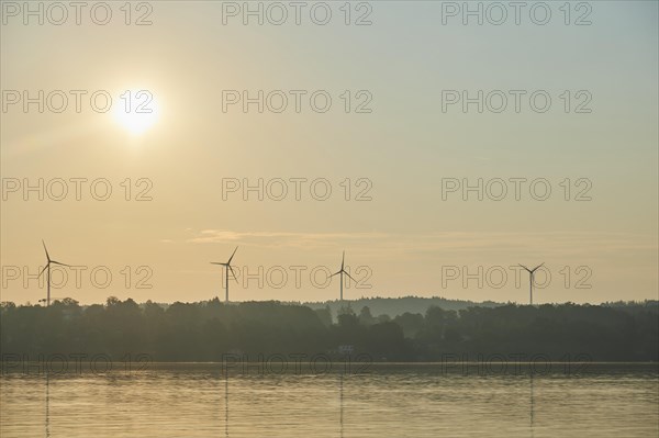 Wind turbines on the lakeshore