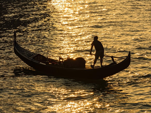 Gondolier in the morning light