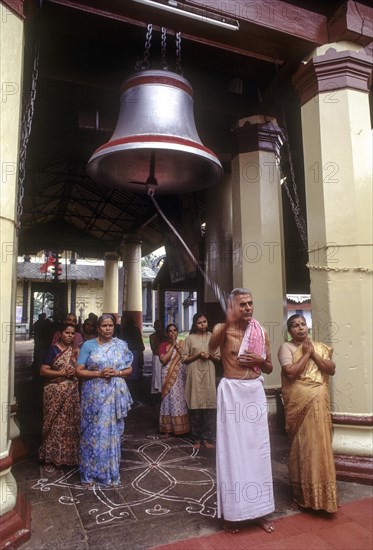 Huge bronze bell at Thirumala Devaswom temple