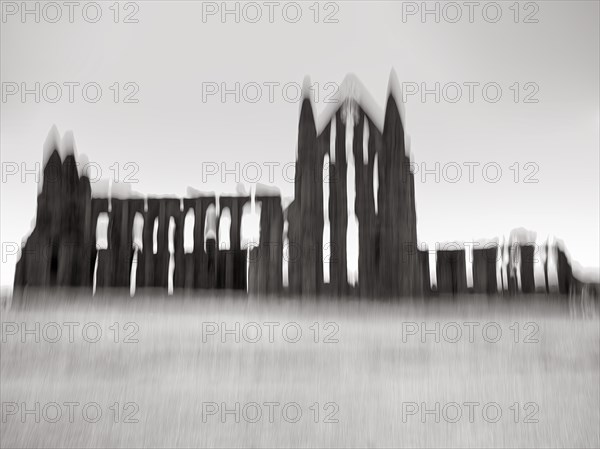 Ruin of the Gothic monastery Whitby Abbey