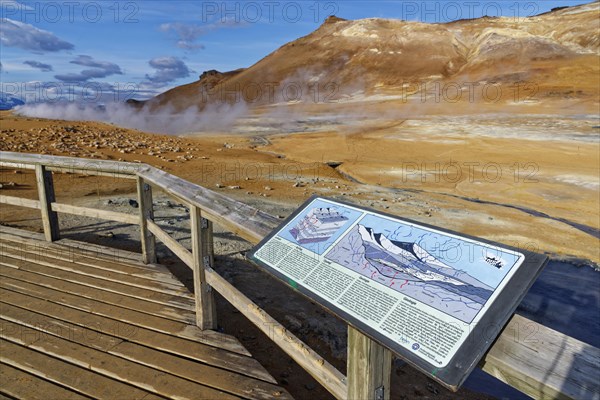 Viewing platform with information board