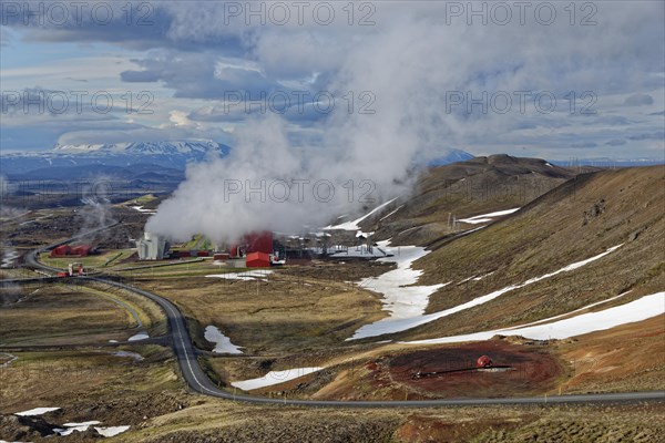 Geothermatic stream power plant Kroefluvirkjun