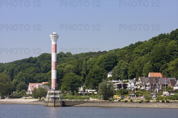 Lighthouse on the banks of the Elbe