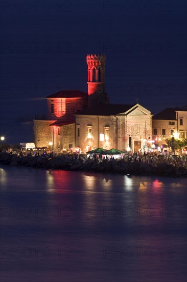 View of Piran at night