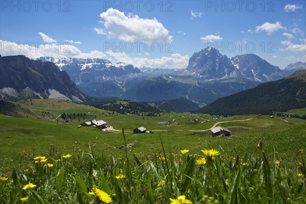 Seceda with view of Zella Group