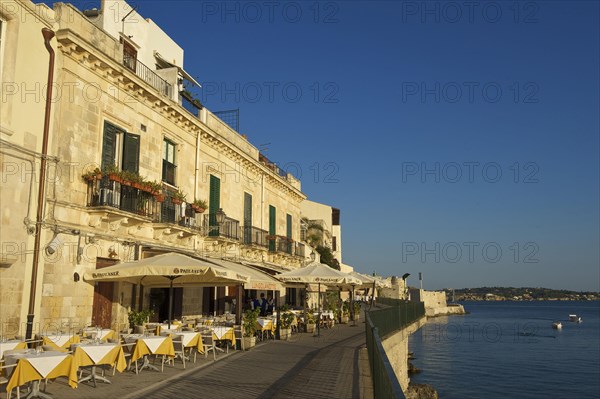 Promenade in the old town Ortigia