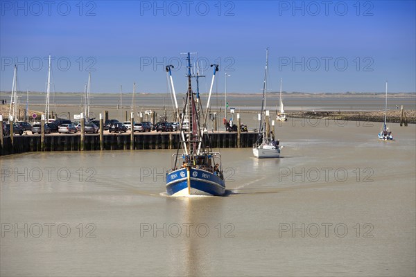 Crab cutter in the harbour