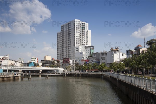 Modern high-rise residential building