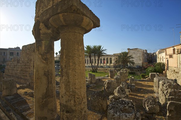 Temple of Apollo in the old town of Ortigia