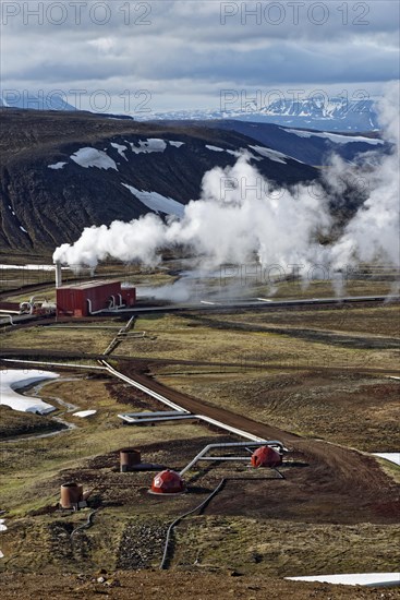 Geothermatic stream power plant Kroefluvirkjun