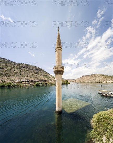 Sunken village of Savasan in Halfeti