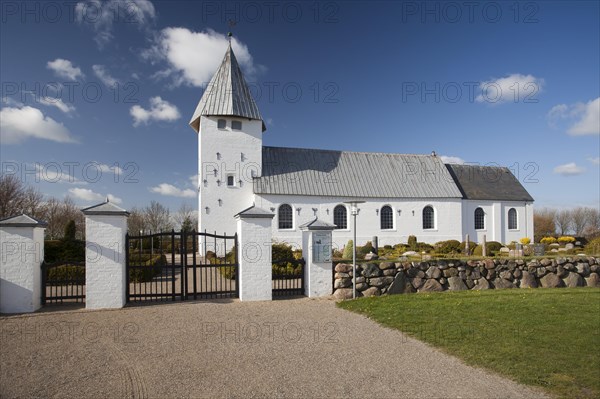 Danish church at the cemetery of Rejsby