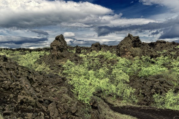 Lava rocks in Dimmuborgir