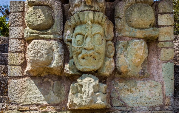 Stone carvings on the steps of the East Plaza