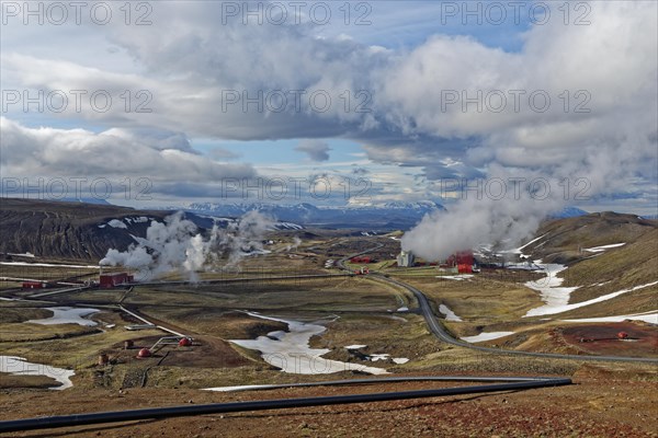 Geothermatic stream power plant Kroefluvirkjun