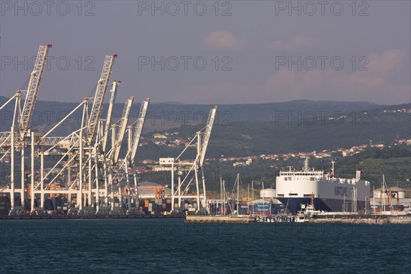 View of the port of Koper