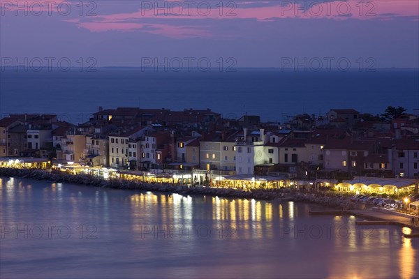 View of Piran at night