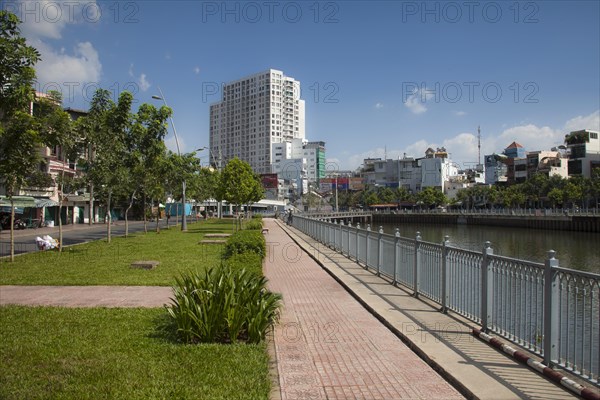 Modern high-rise residential building