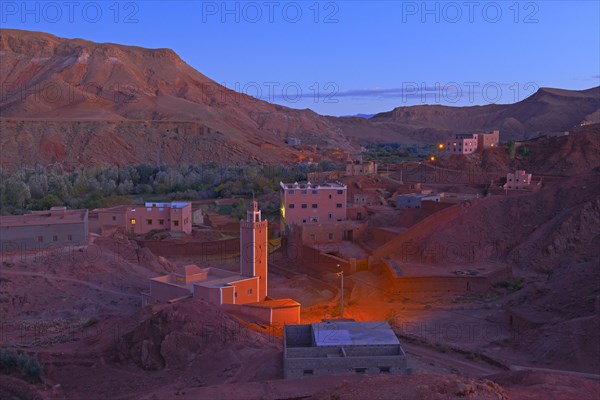 Dades Gorges at dusk