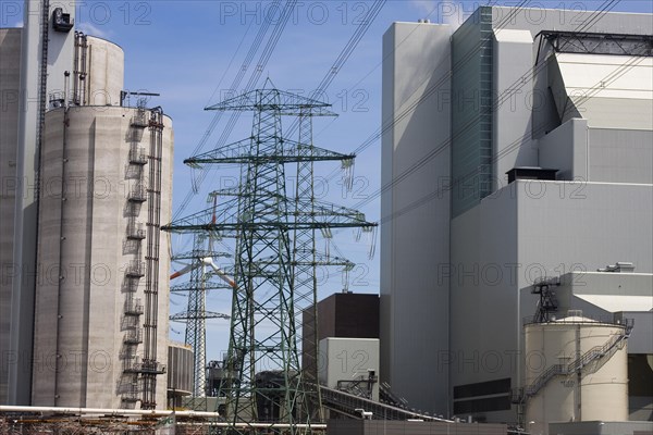 Moorburg coal-fired power station at Kattwykbruecke